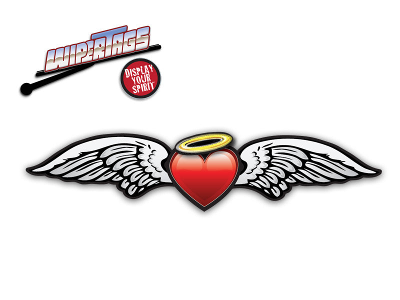 Angel Wings Heart WiperTags