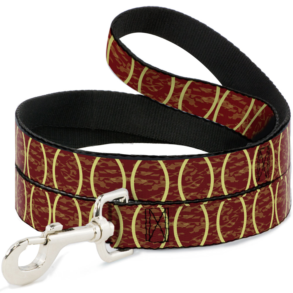 Dog Leash - Rings Camo Burnt Orange/Yellow