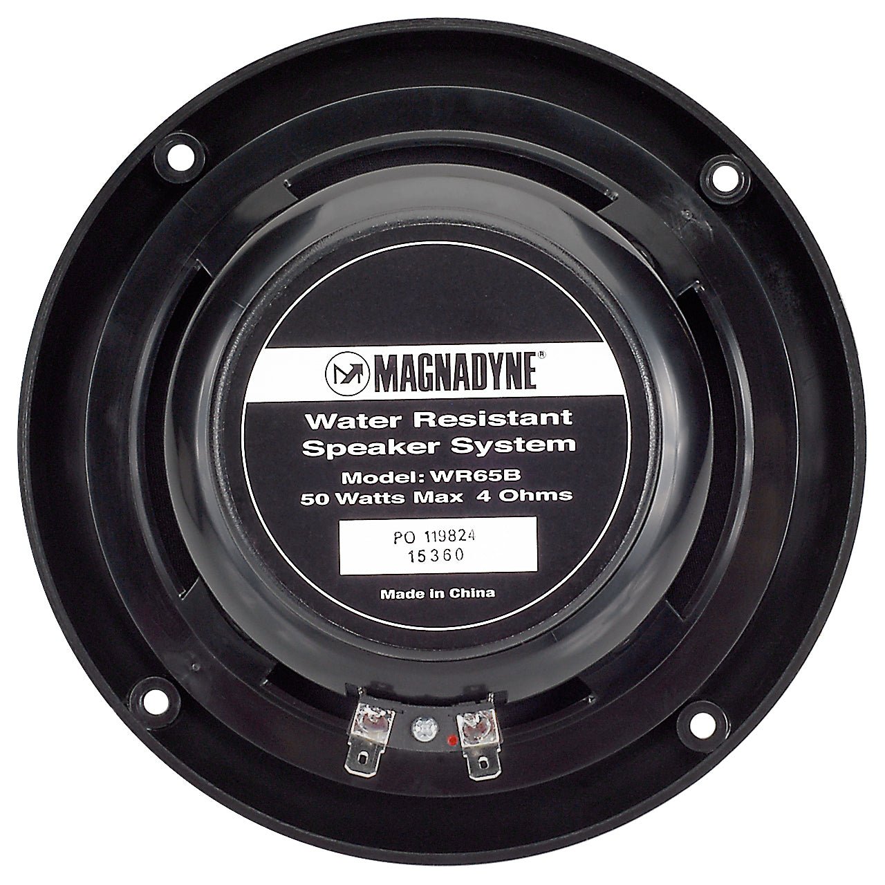 AquaVibe WR65B | Marine Water-Resistant 6 1/2" 2-Way Speaker with Grill | Sold as Pair