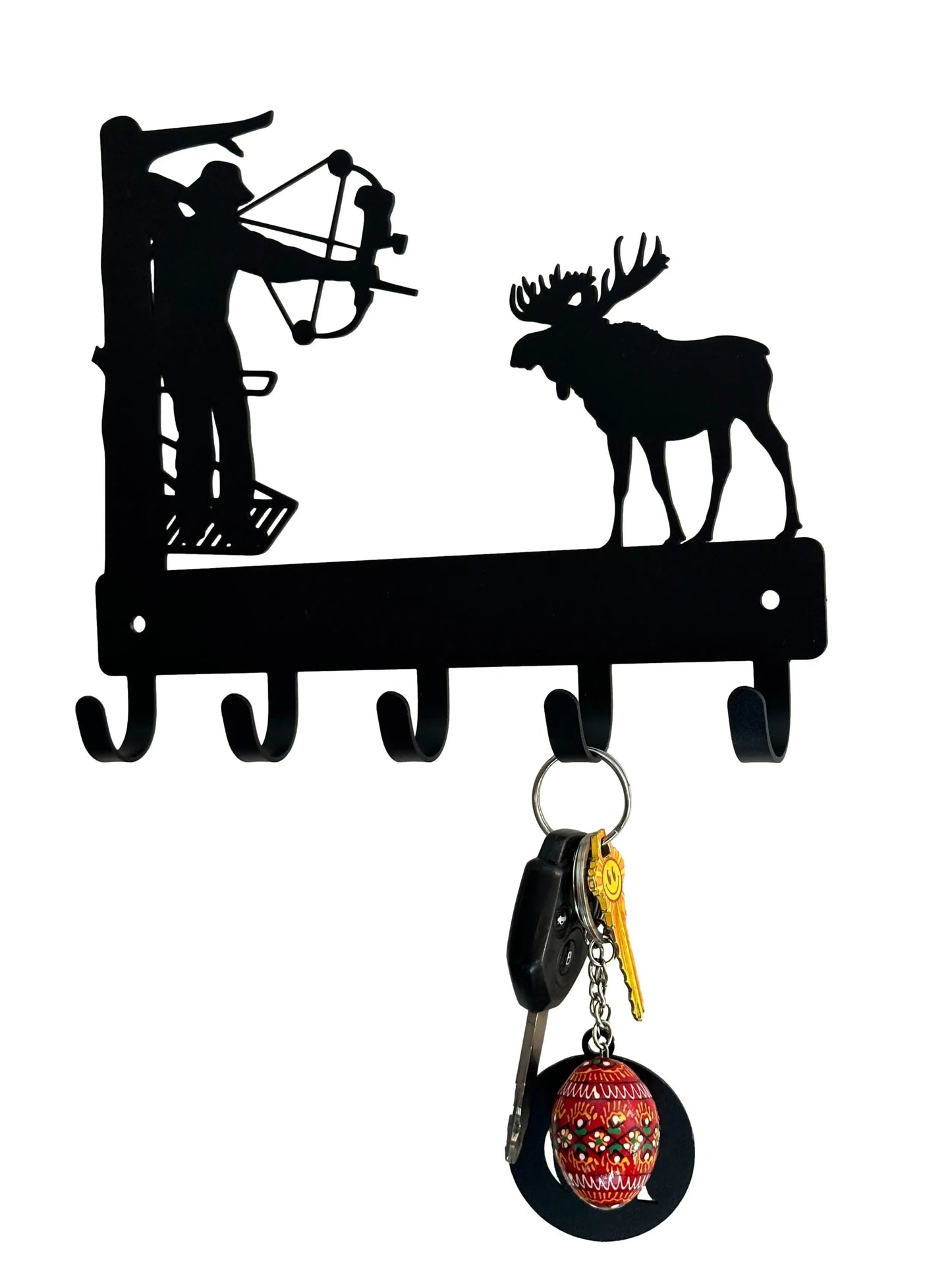 Moose Archery Key Hanger with 5 Hooks