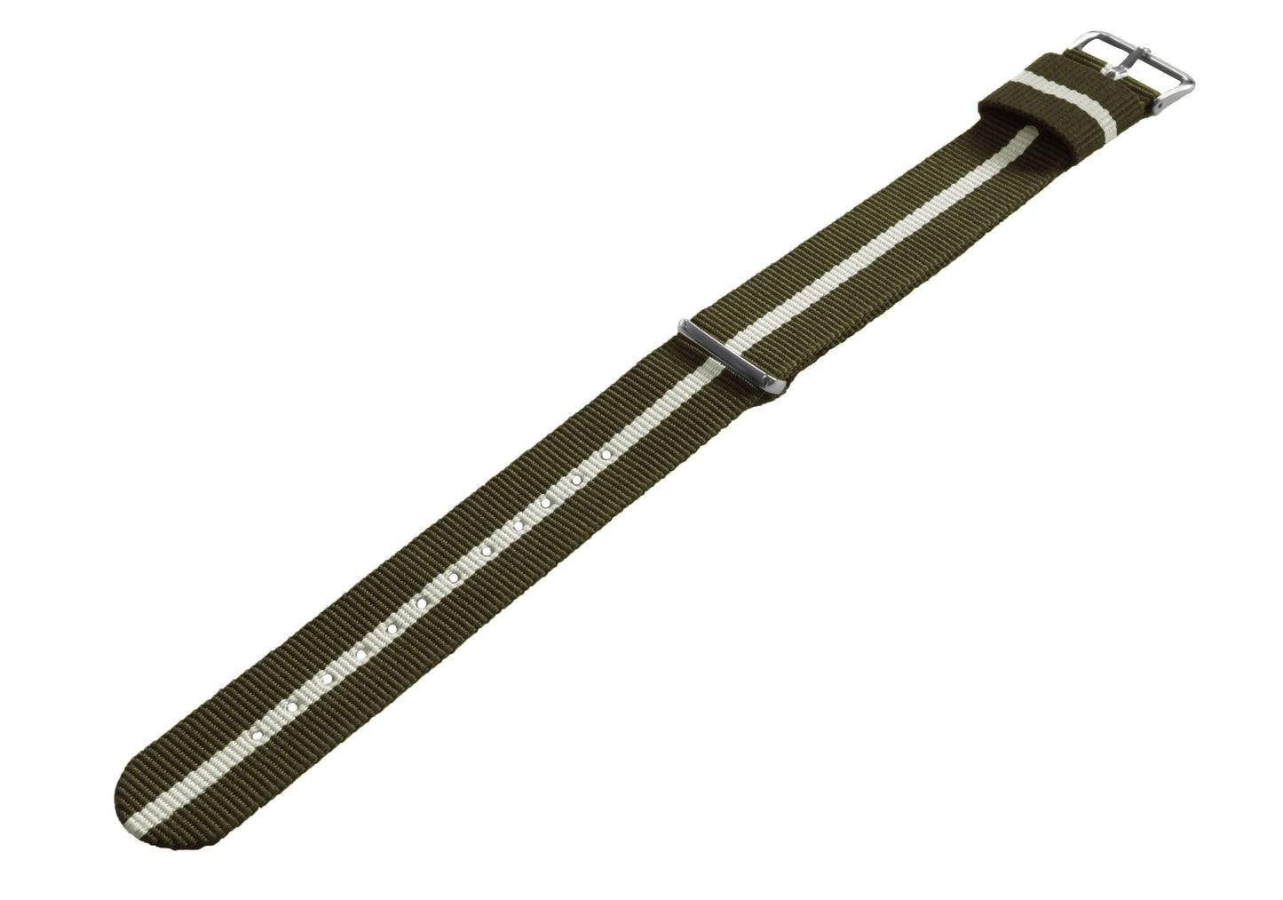 Army Green Linen Nylon NATO® Style Watch Band