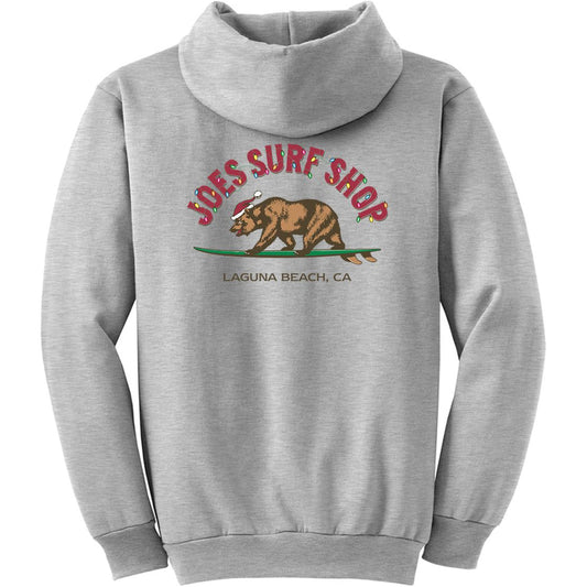 Joe's Surf Shop Christmas Surfing Bear Pullover Surf Hoodie