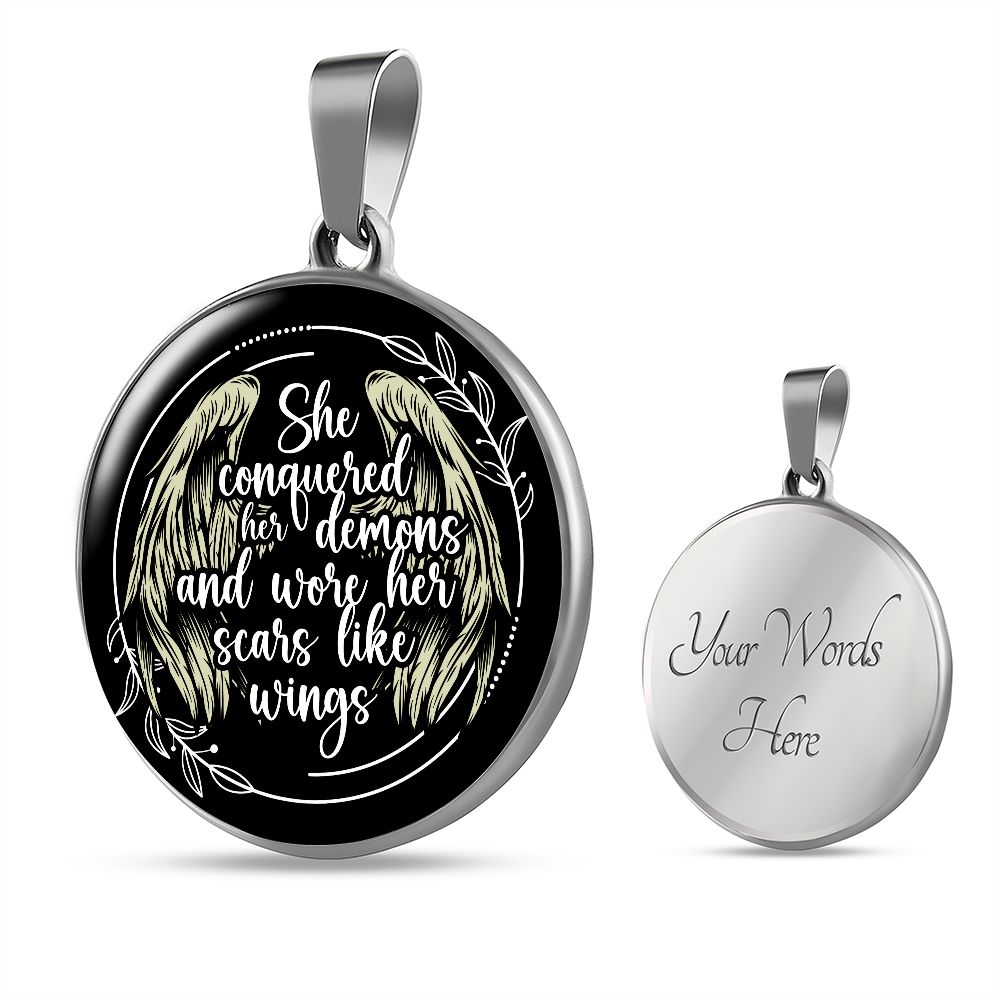 Custom Recovery Necklace | Inspiring Sobriety |  She Conquered Her Demons