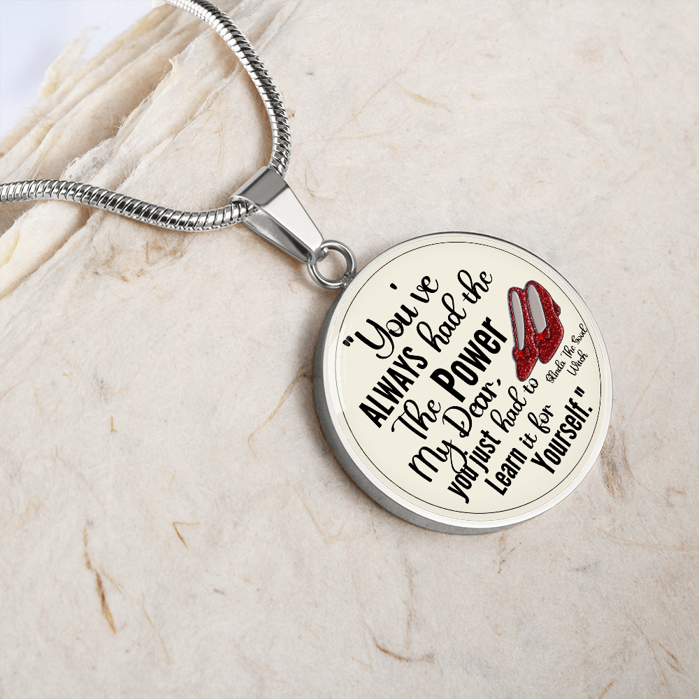 Custom Inspirational Necklace | Inspiring Sobriety | Glinda The Good Witch Quote