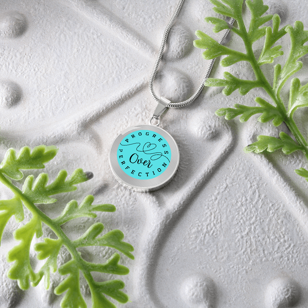 Custom Recovery Necklace | Inspiring Sobriety |  Progress Over Perfection