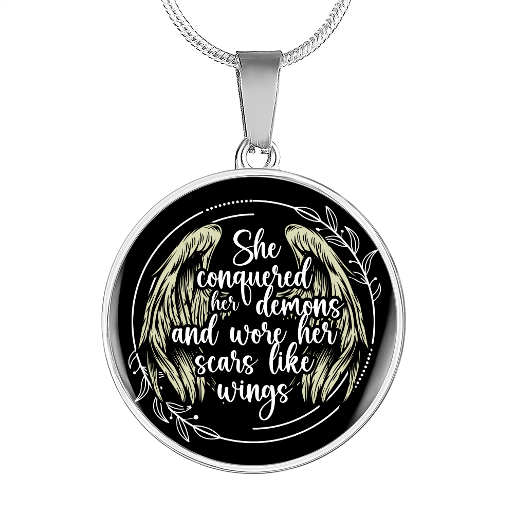 Custom Recovery Necklace | Inspiring Sobriety |  She Conquered Her Demons