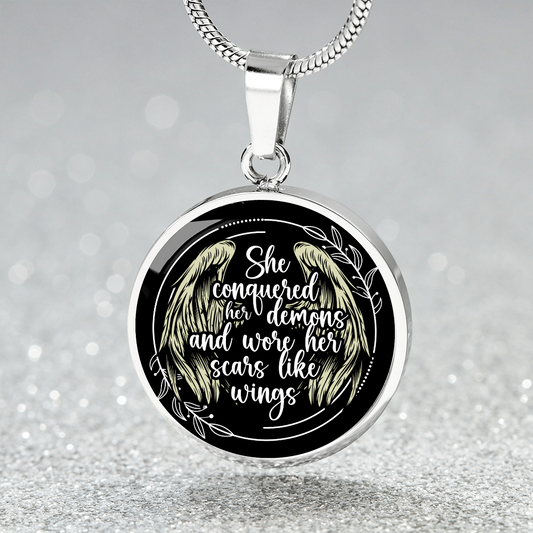 Custom Recovery Necklace | Inspiring Sobriety |  She Conquered Her Demons