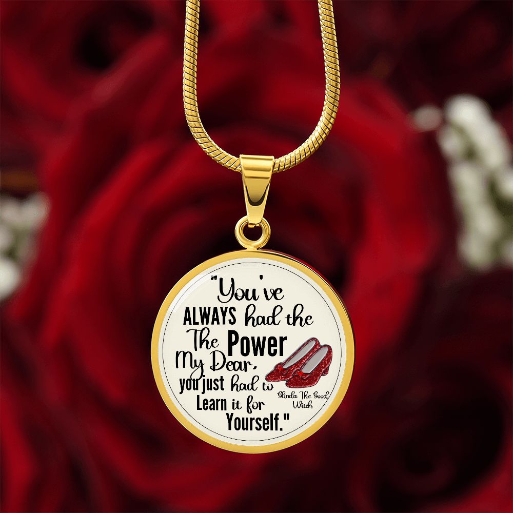 Custom Inspirational Necklace | Inspiring Sobriety | Glinda The Good Witch Quote