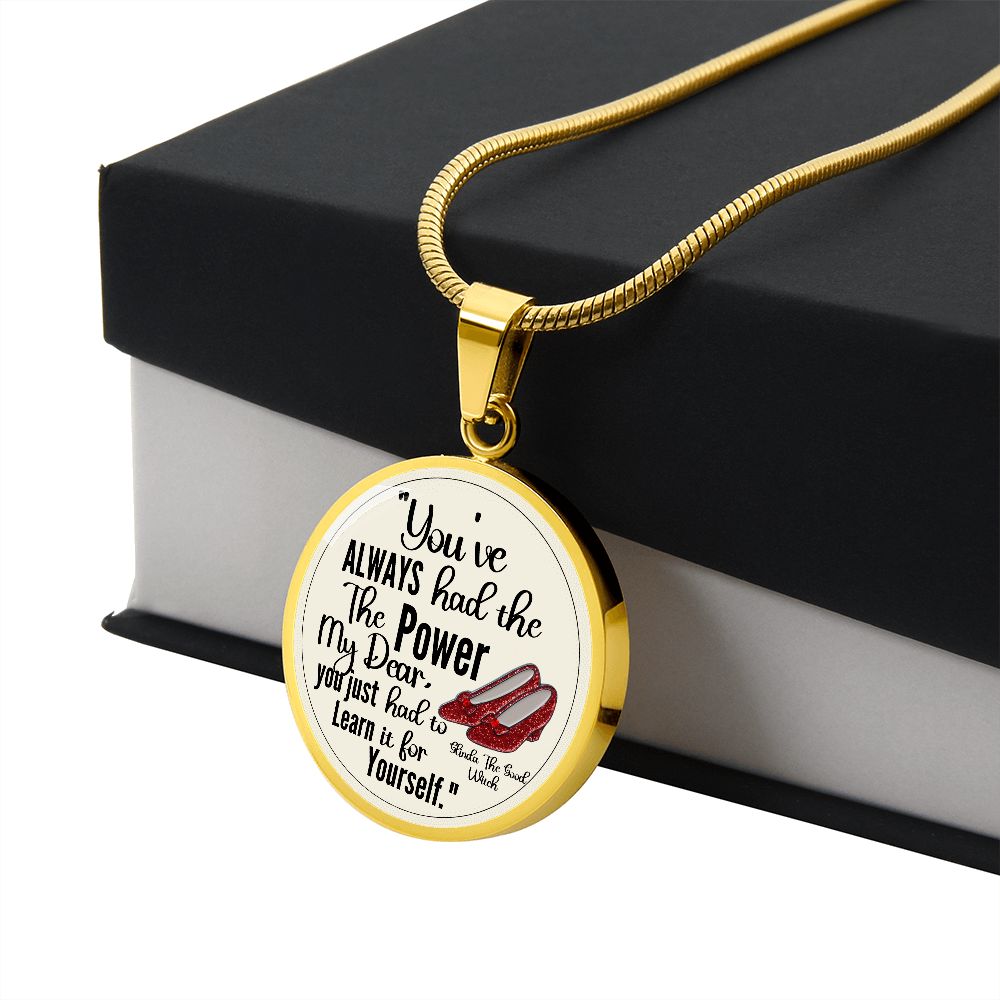 Custom Inspirational Necklace | Inspiring Sobriety | Glinda The Good Witch Quote