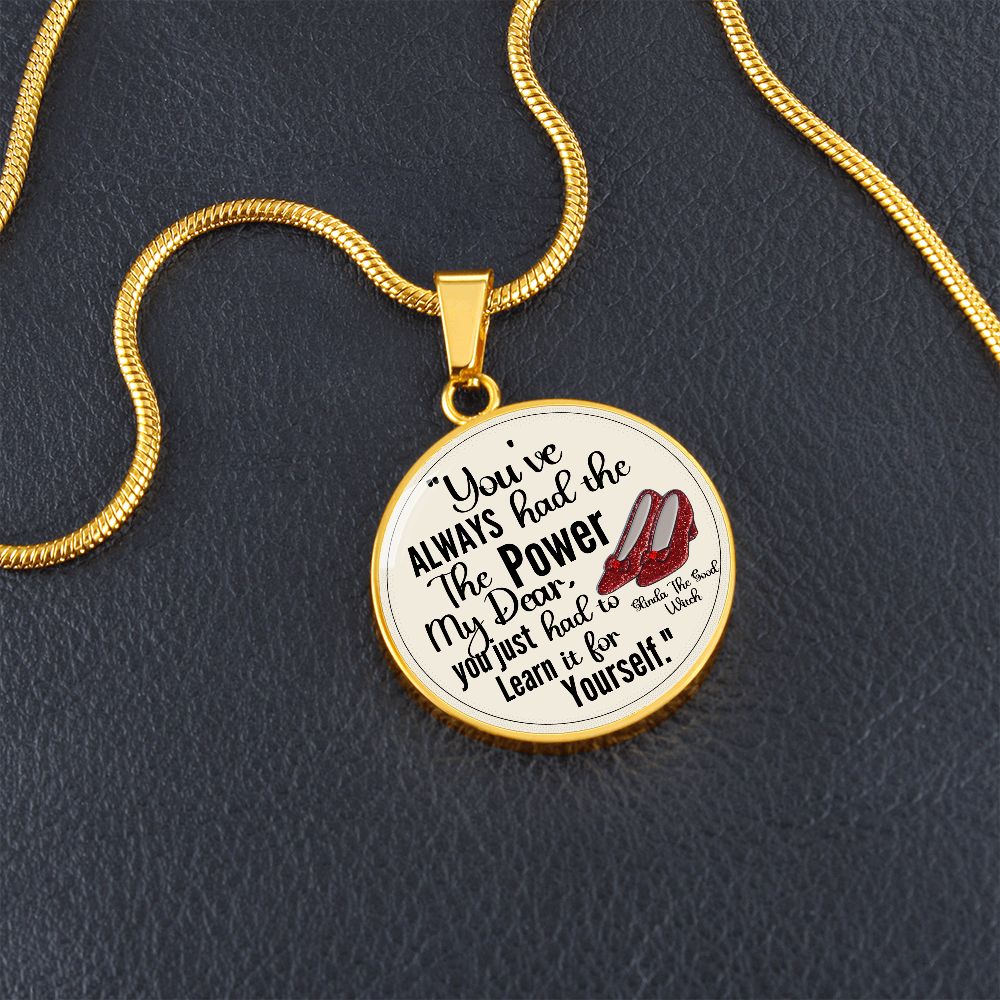 Custom Inspirational Necklace | Inspiring Sobriety | Glinda The Good Witch Quote