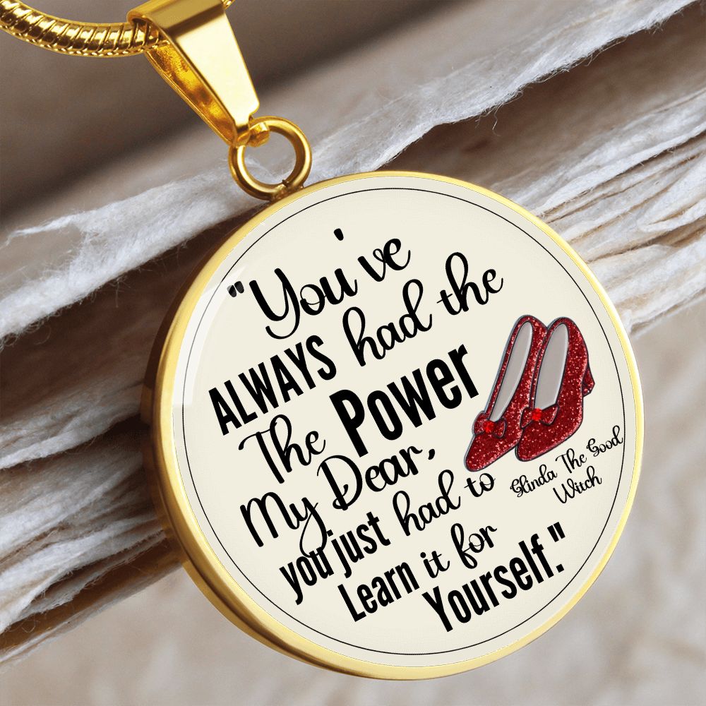 Custom Inspirational Necklace | Inspiring Sobriety | Glinda The Good Witch Quote