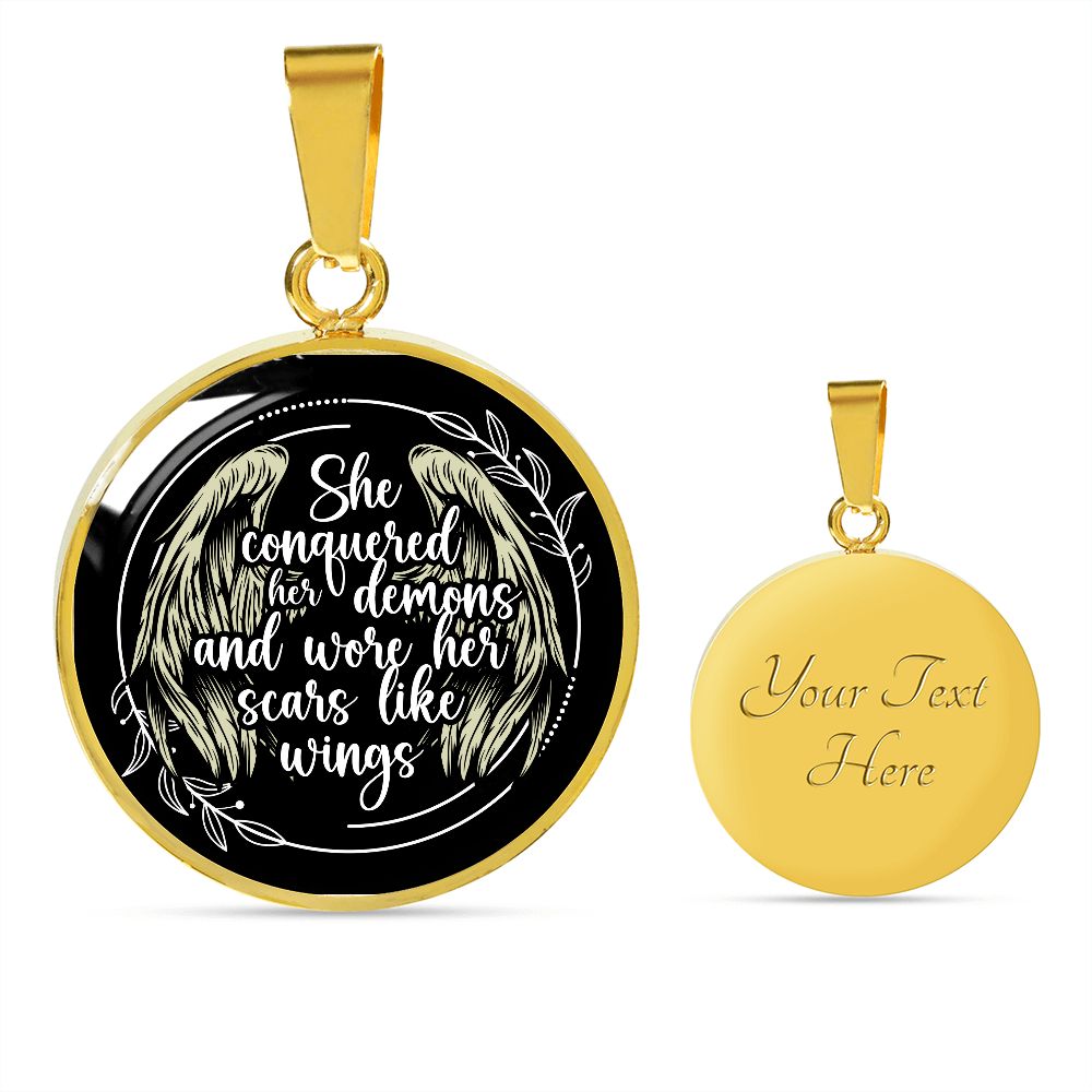 Custom Recovery Necklace | Inspiring Sobriety |  She Conquered Her Demons