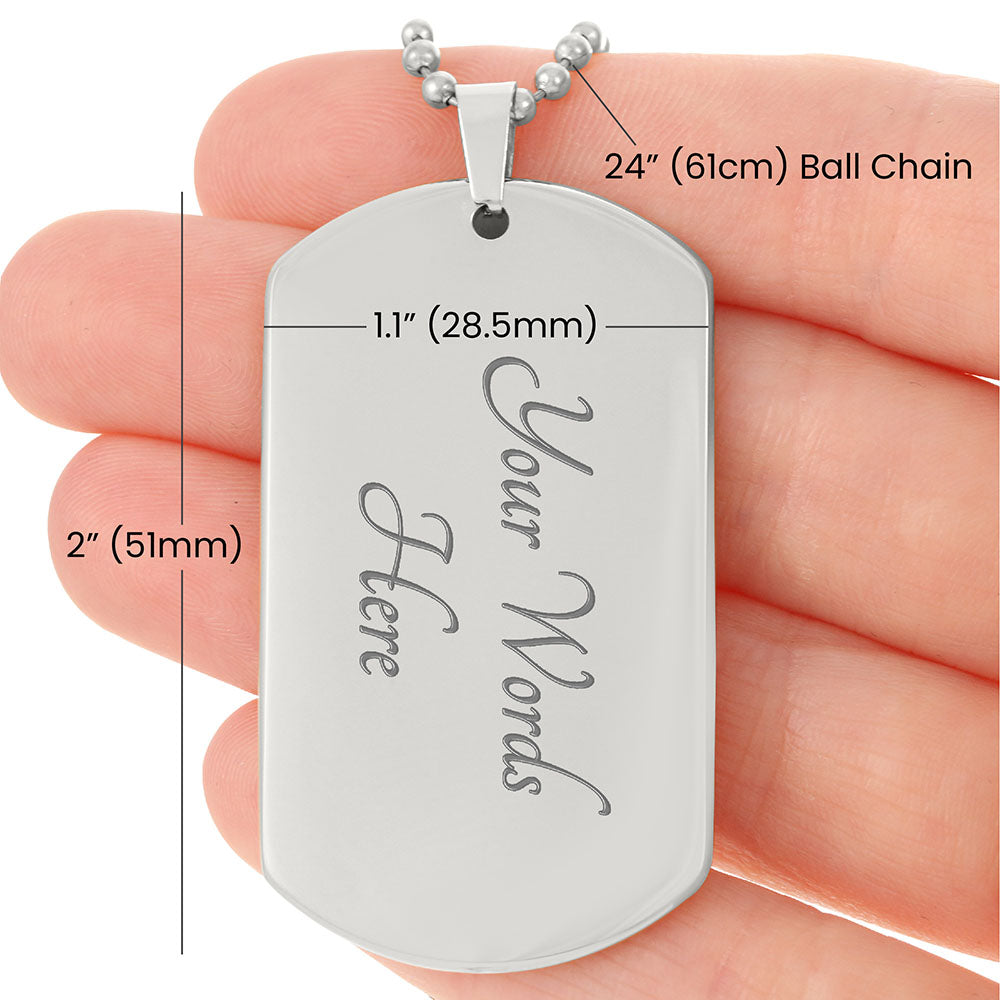 Custom Recovery Dog Tag | Inspiring Sobriety | Serenity Prayer