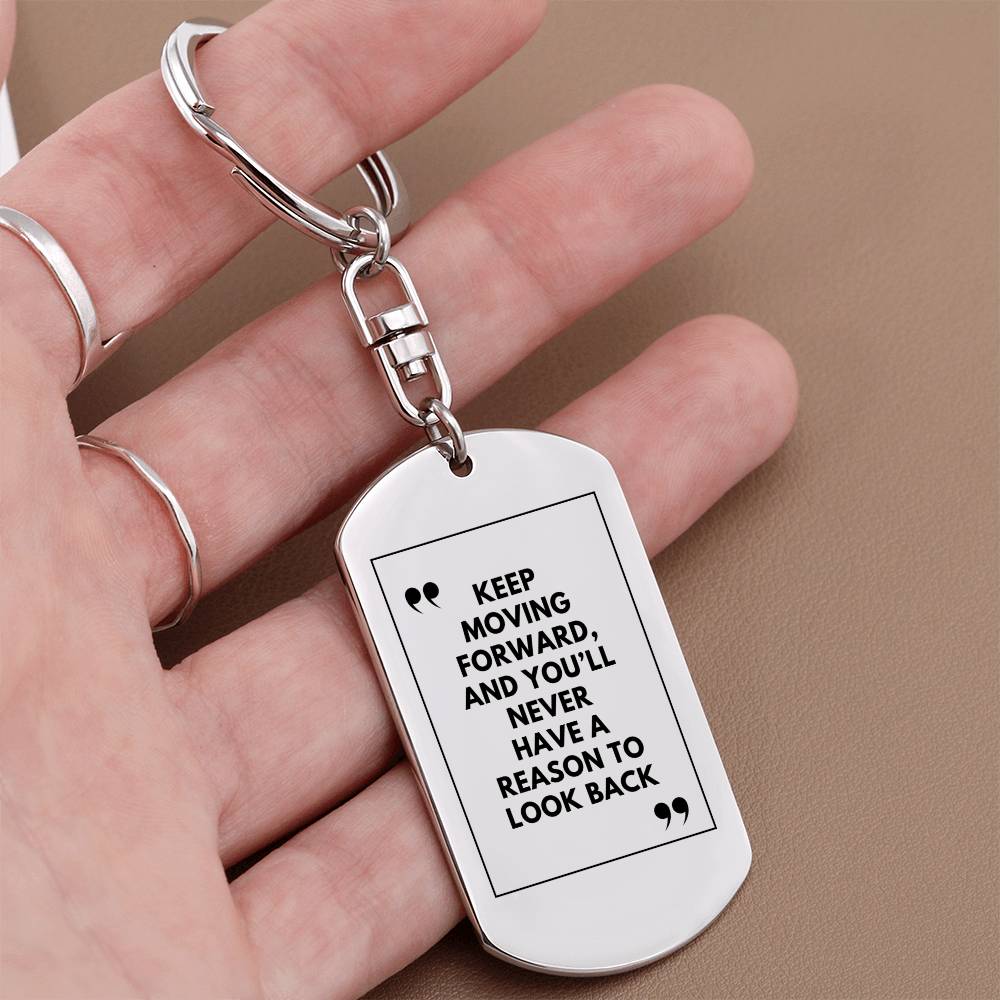 Recovery Keychain | Inspiring Sobriety | Keep Moving Forward