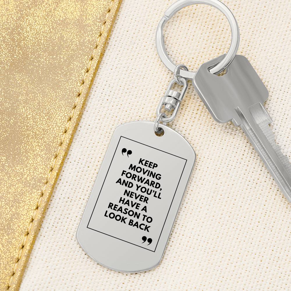 Recovery Keychain | Inspiring Sobriety | Keep Moving Forward