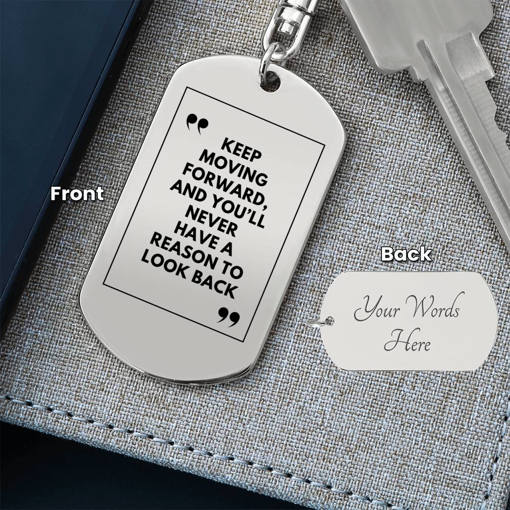 Recovery Keychain | Inspiring Sobriety | Keep Moving Forward