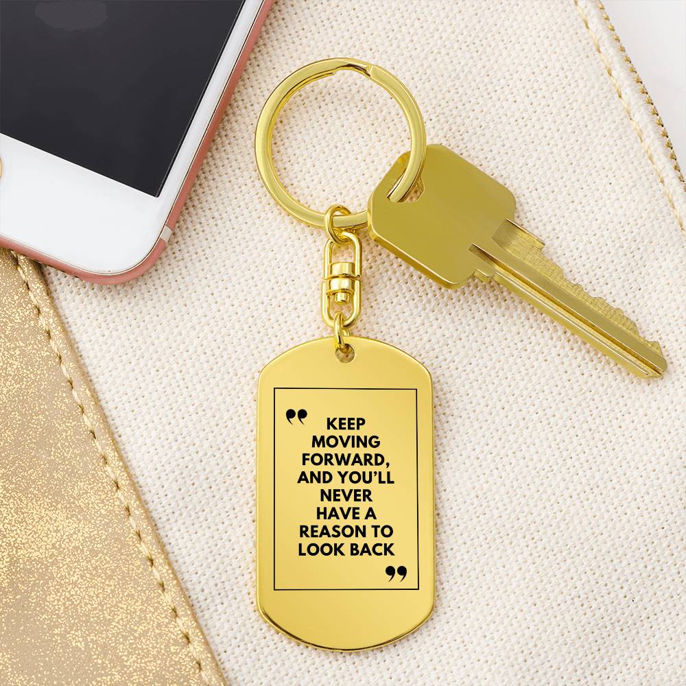 Recovery Keychain | Inspiring Sobriety | Keep Moving Forward