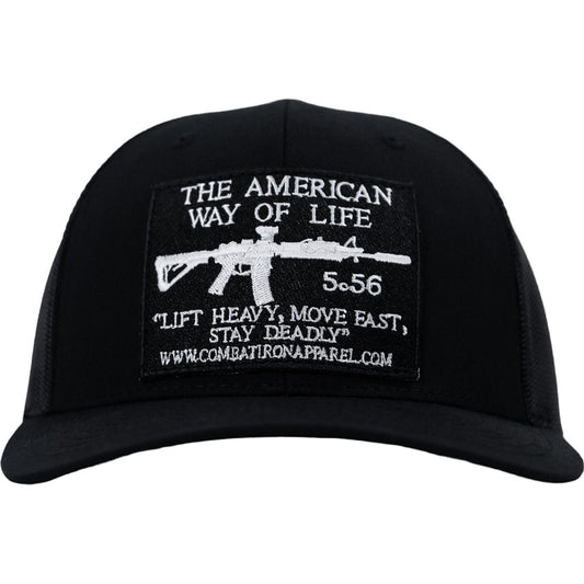 American Way Of Life 5.56 Black Patch Edition Mid-Profile Mesh Snapback