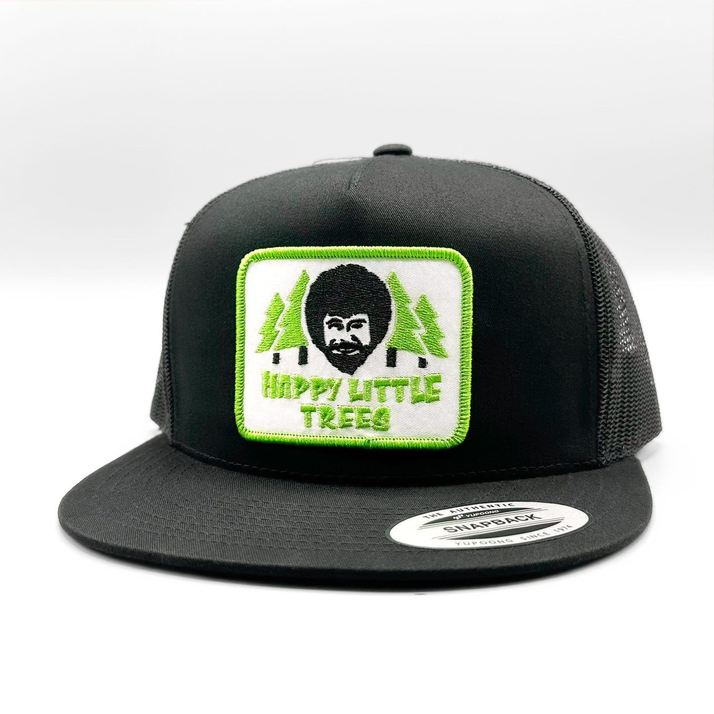 Bob Ross Happy Little Trees Retro 80s Trucker