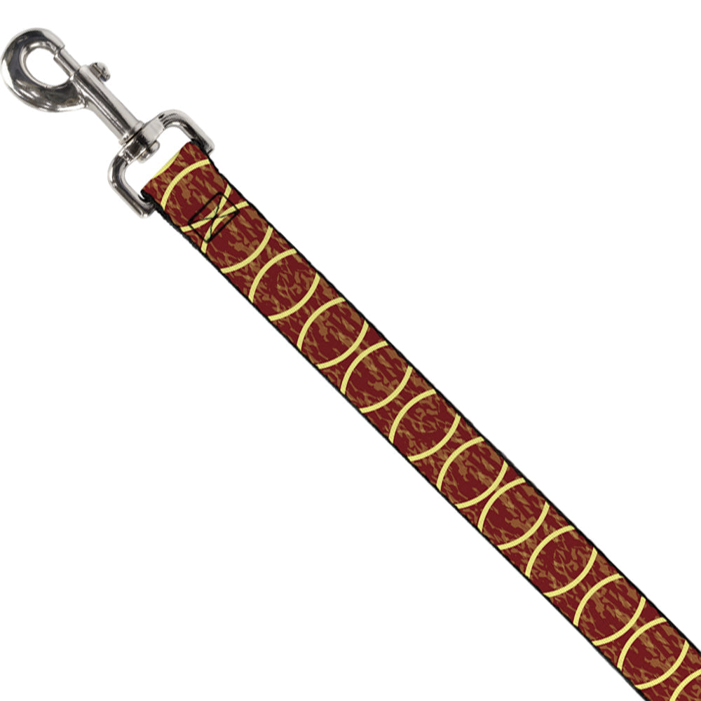 Dog Leash - Rings Camo Burnt Orange/Yellow