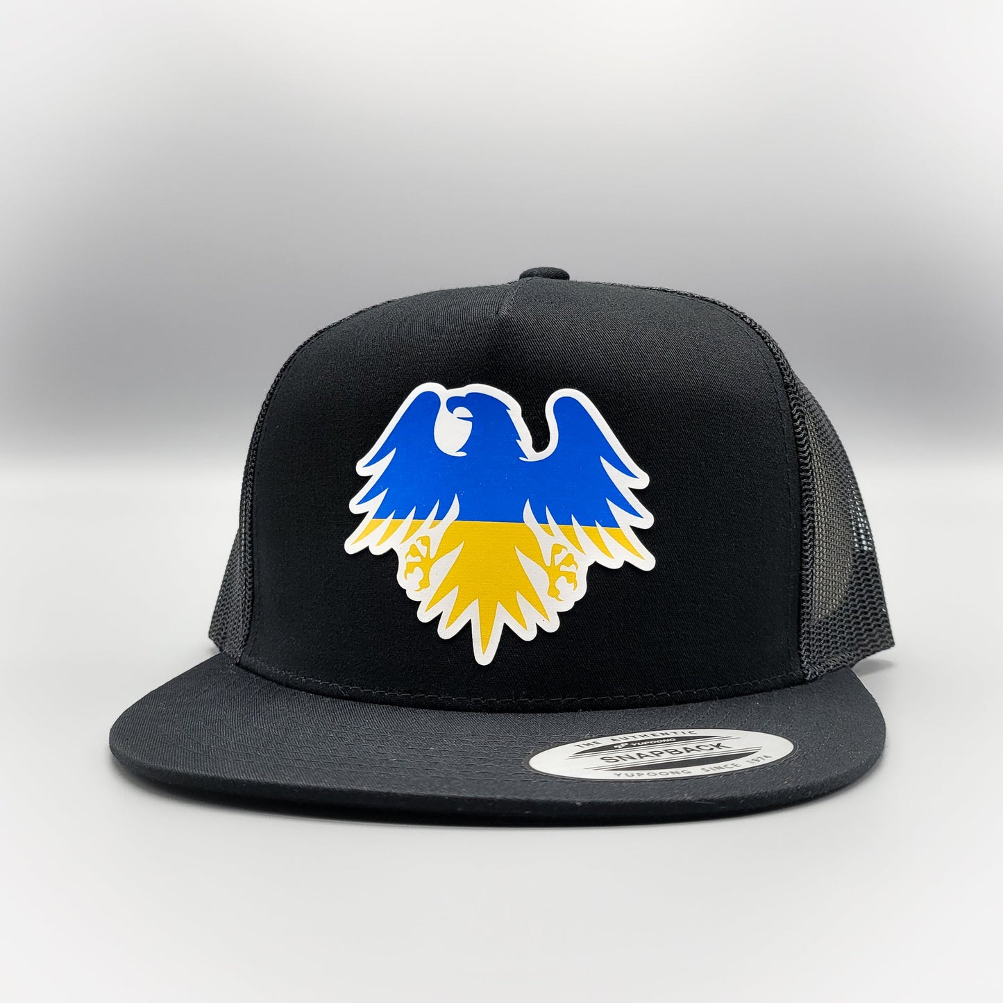 Stand with Ukraine, Ukrainian Flag Eagle Crest Trucker Hat