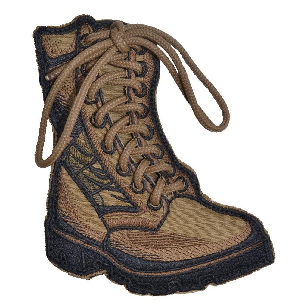 Lace Up Combat Boot - 5" Embroidered Patch