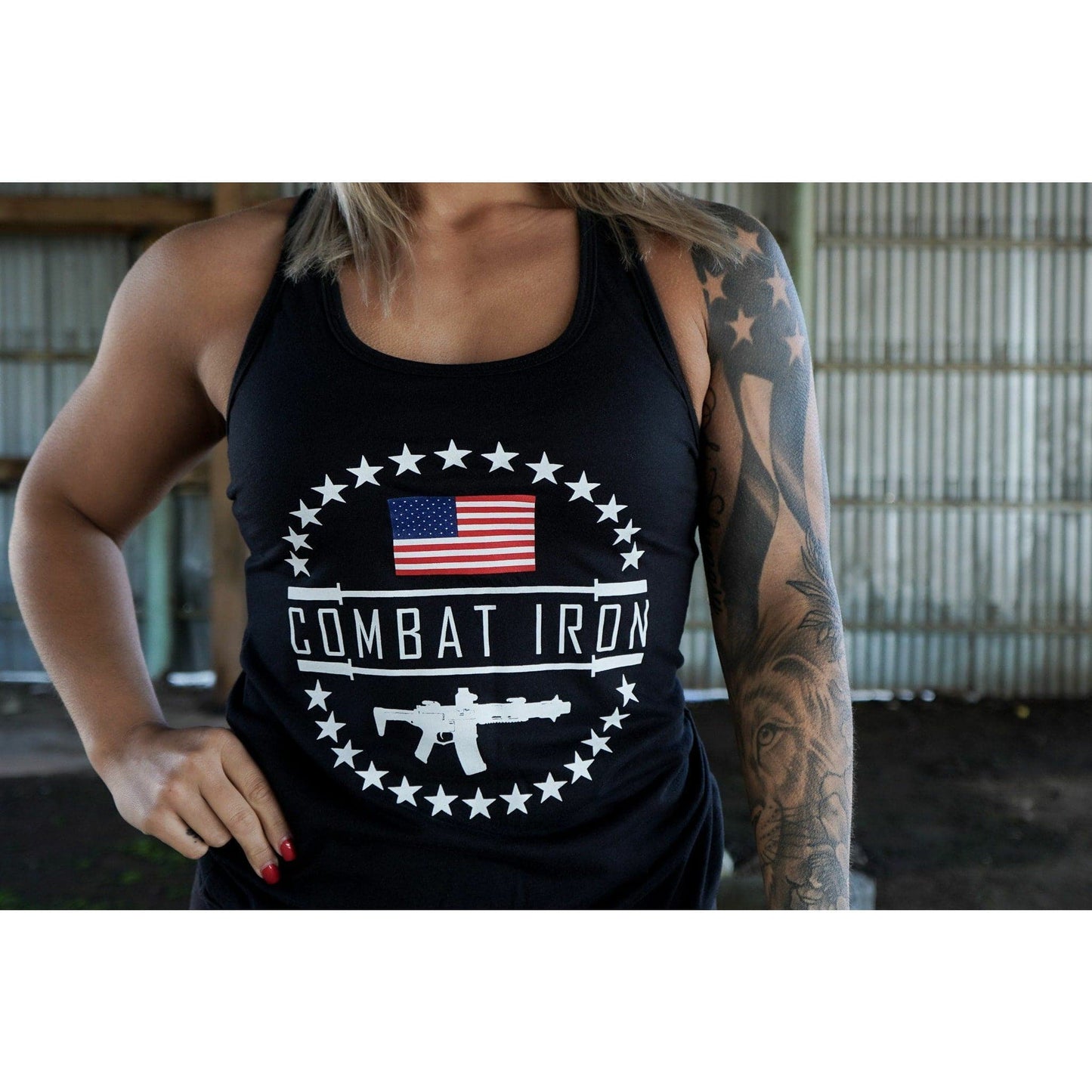 Original Combat Iron Branded Woman's Tank Top