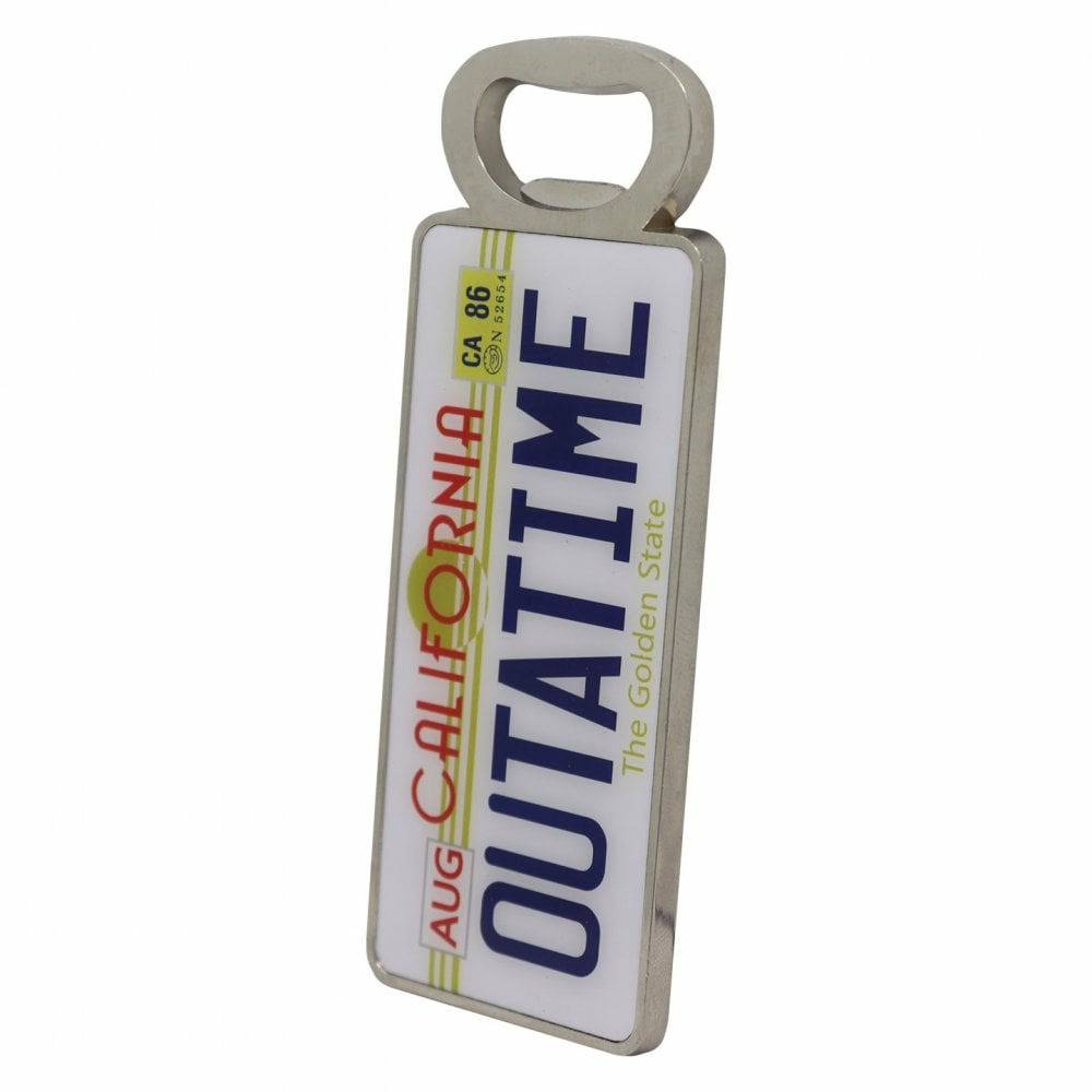 Back to the Future OUTATIME License Plate Bottle Opener