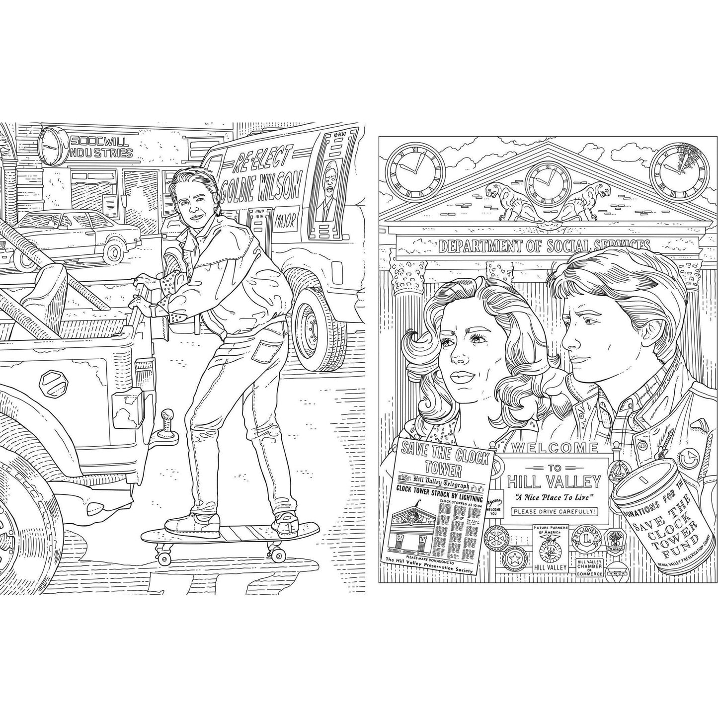 Back to the Future: The Official Coloring Book