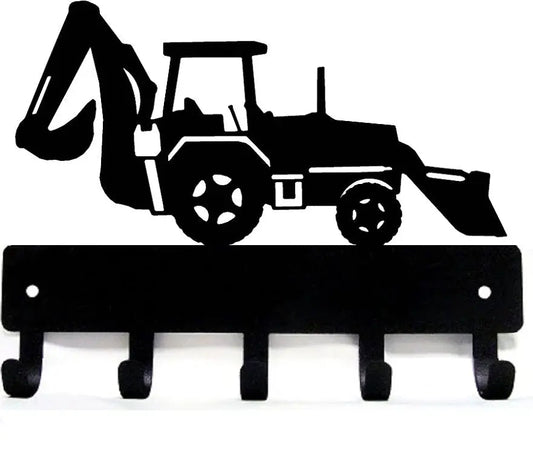 Backhoe Key Holder with 5 Hooks