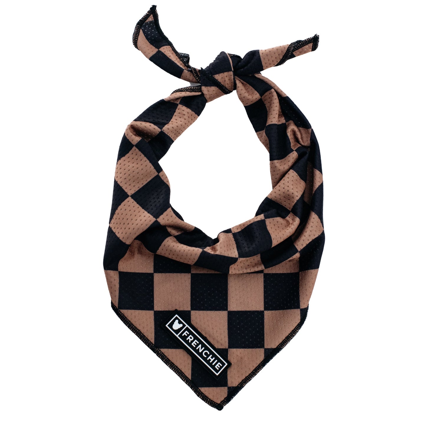 Frenchie Cooling Bandana - Black Checkered