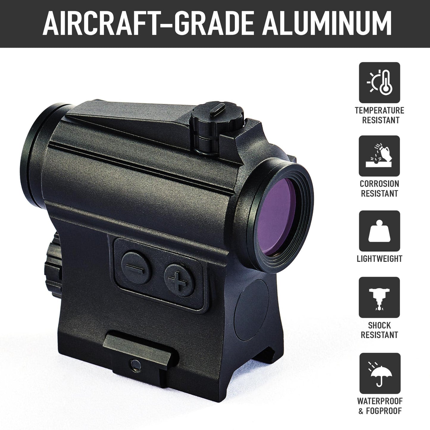 1x20 Reflex Sight Rifle Scope with 8 Brightness Levels, 3MOA