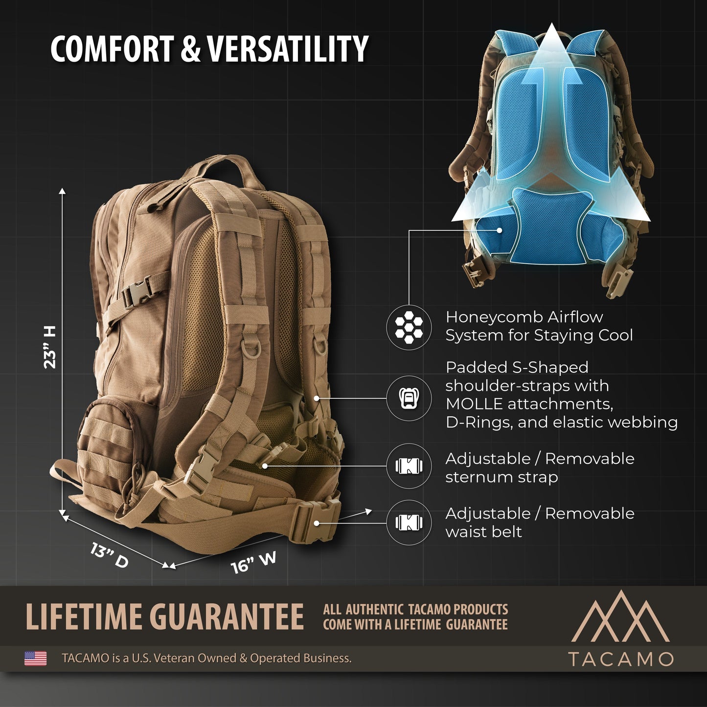 BC50 50L 72-Hour Tactical Backpack