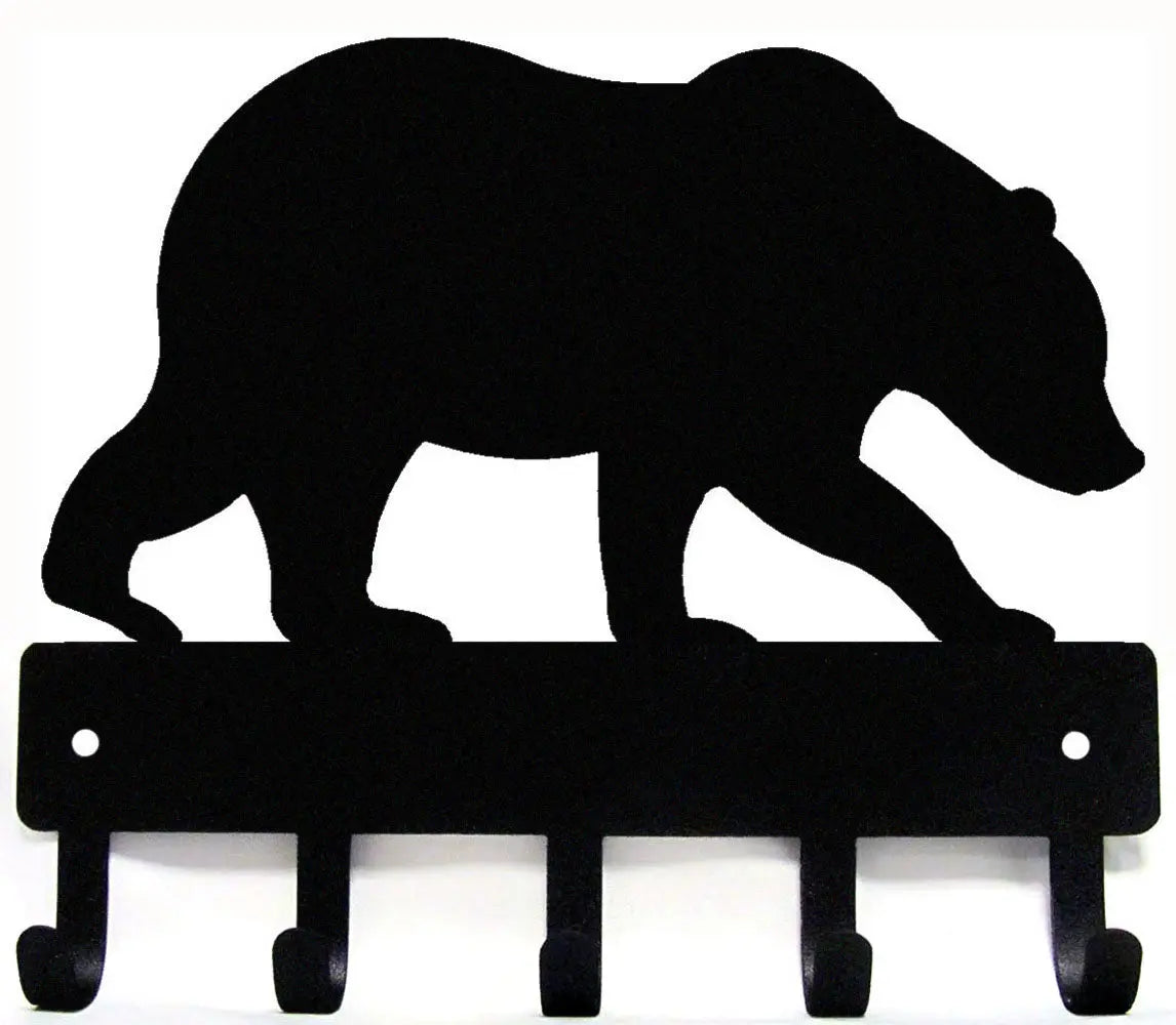 Bear #02 Key Rack with 5 Hooks