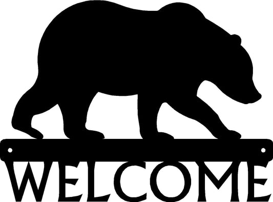 Bear #02 Wildlife Welcome Sign or Personalized Name Sign