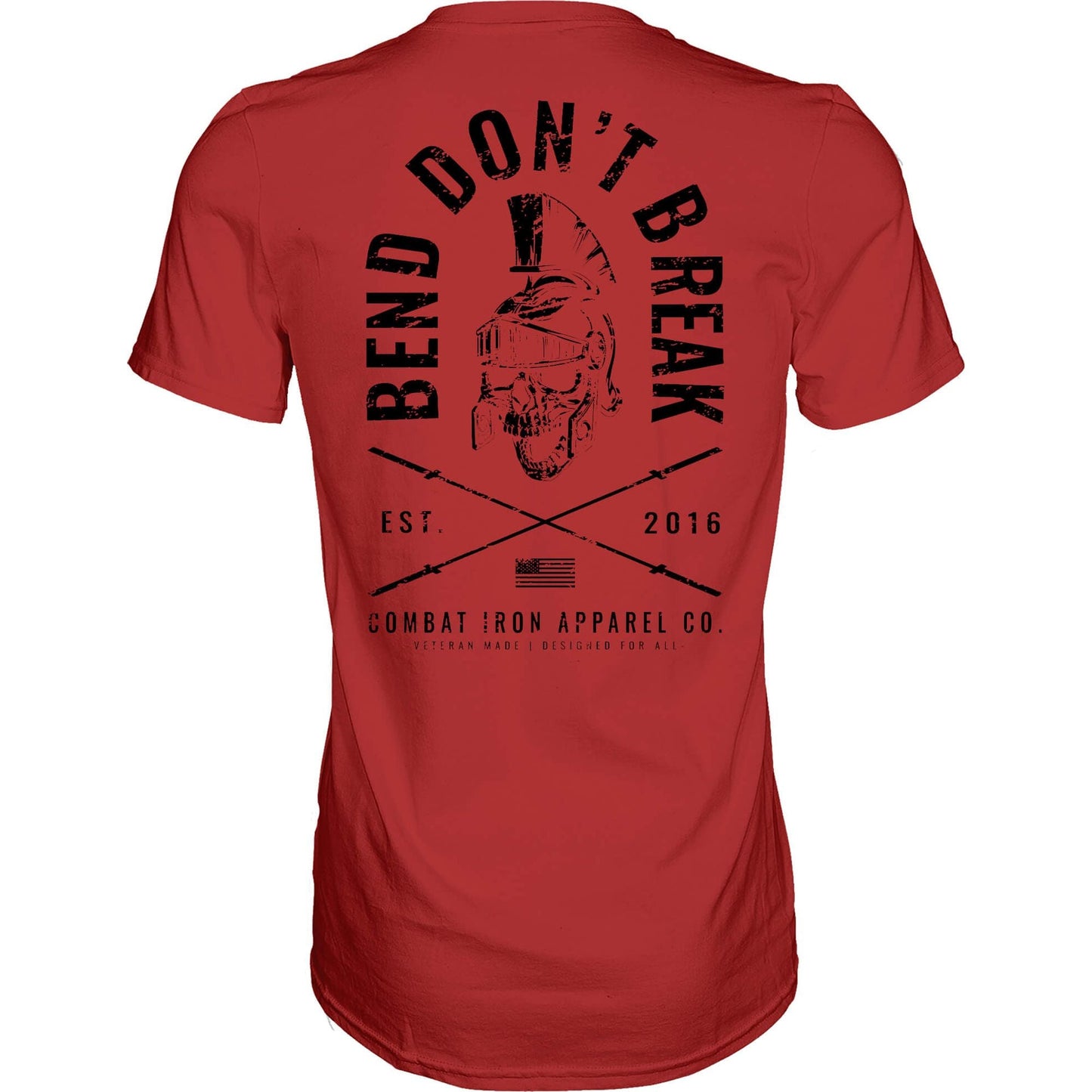 Bend Don't Break Barbell Skull Men's T-Shirt