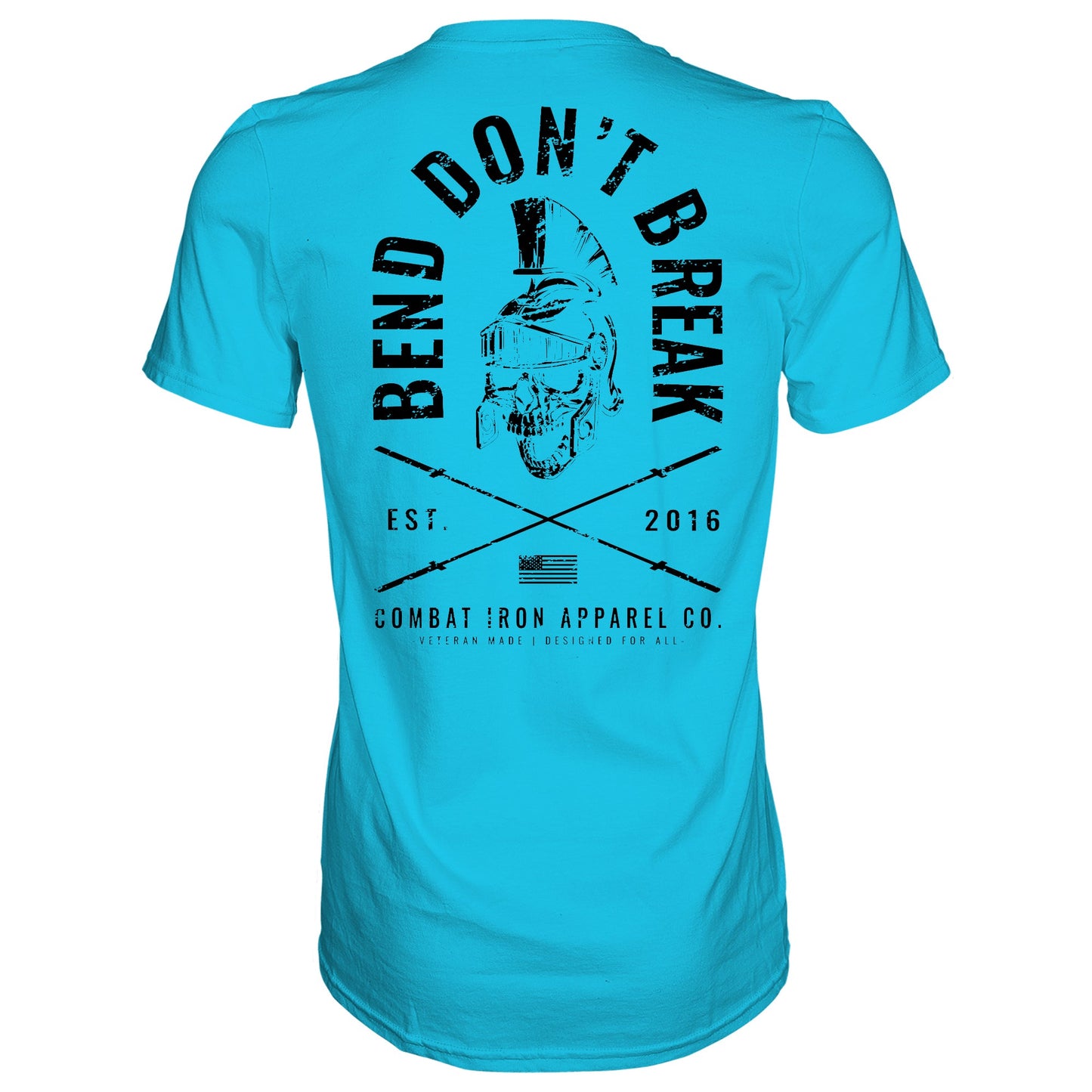 Bend Don't Break Barbell Skull Men's T-Shirt