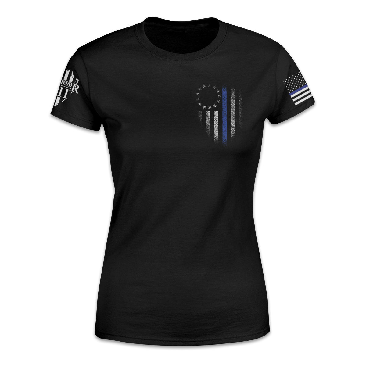 Thin Blue Line Betsy Ross Flag - Women's Relaxed Fit