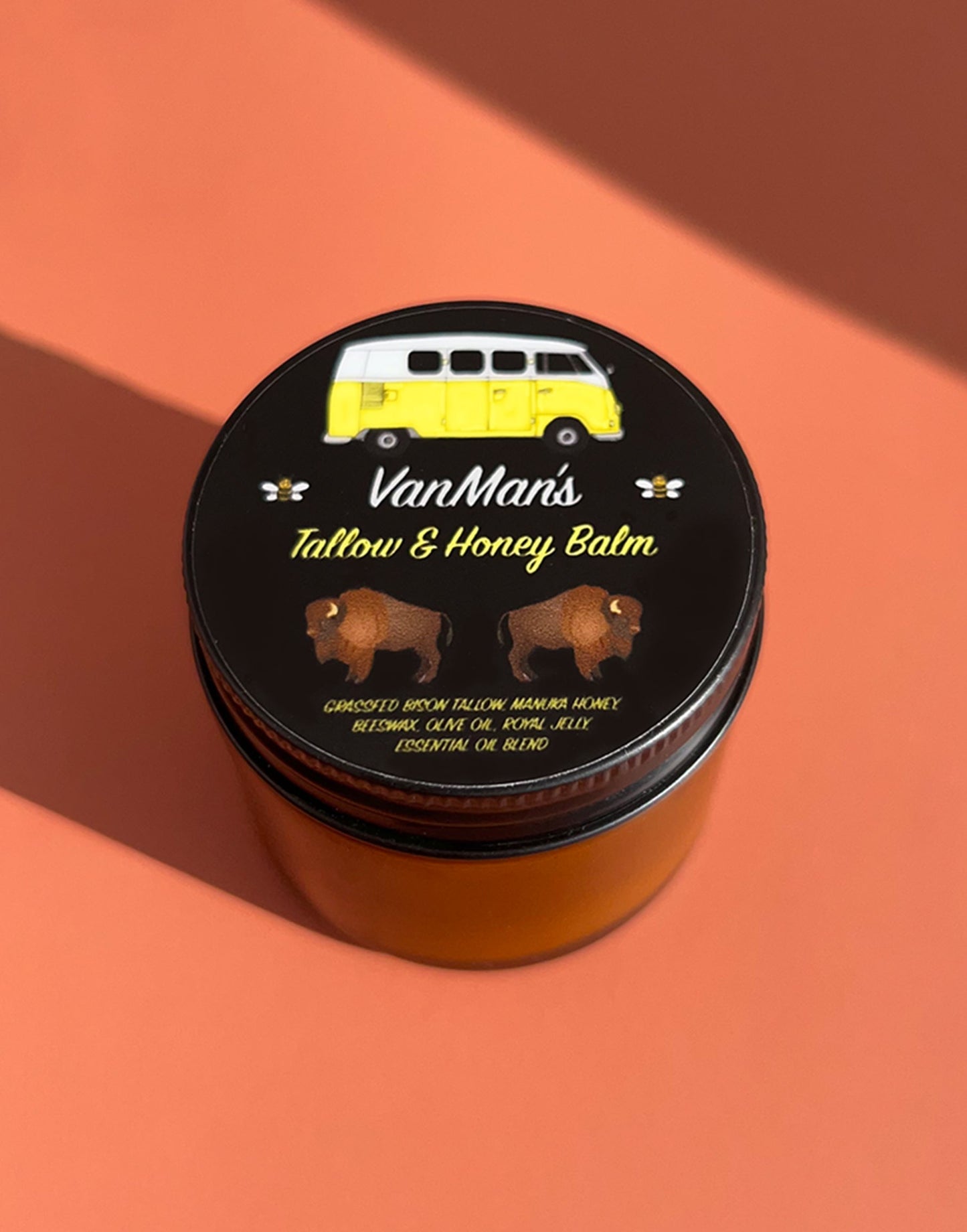 *No Essential Oils* VanMan's Bison Tallow & Honey Balm