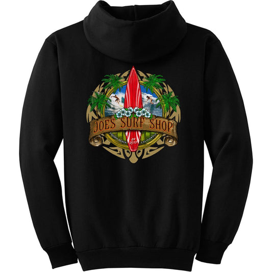 Joe's Surf Shop Longboard Pullover Surf Hoodie