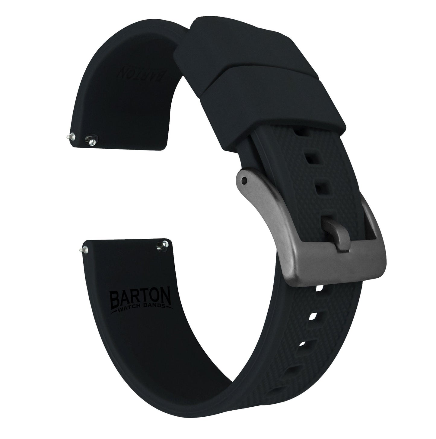 Black Elite Silicone Watch Band