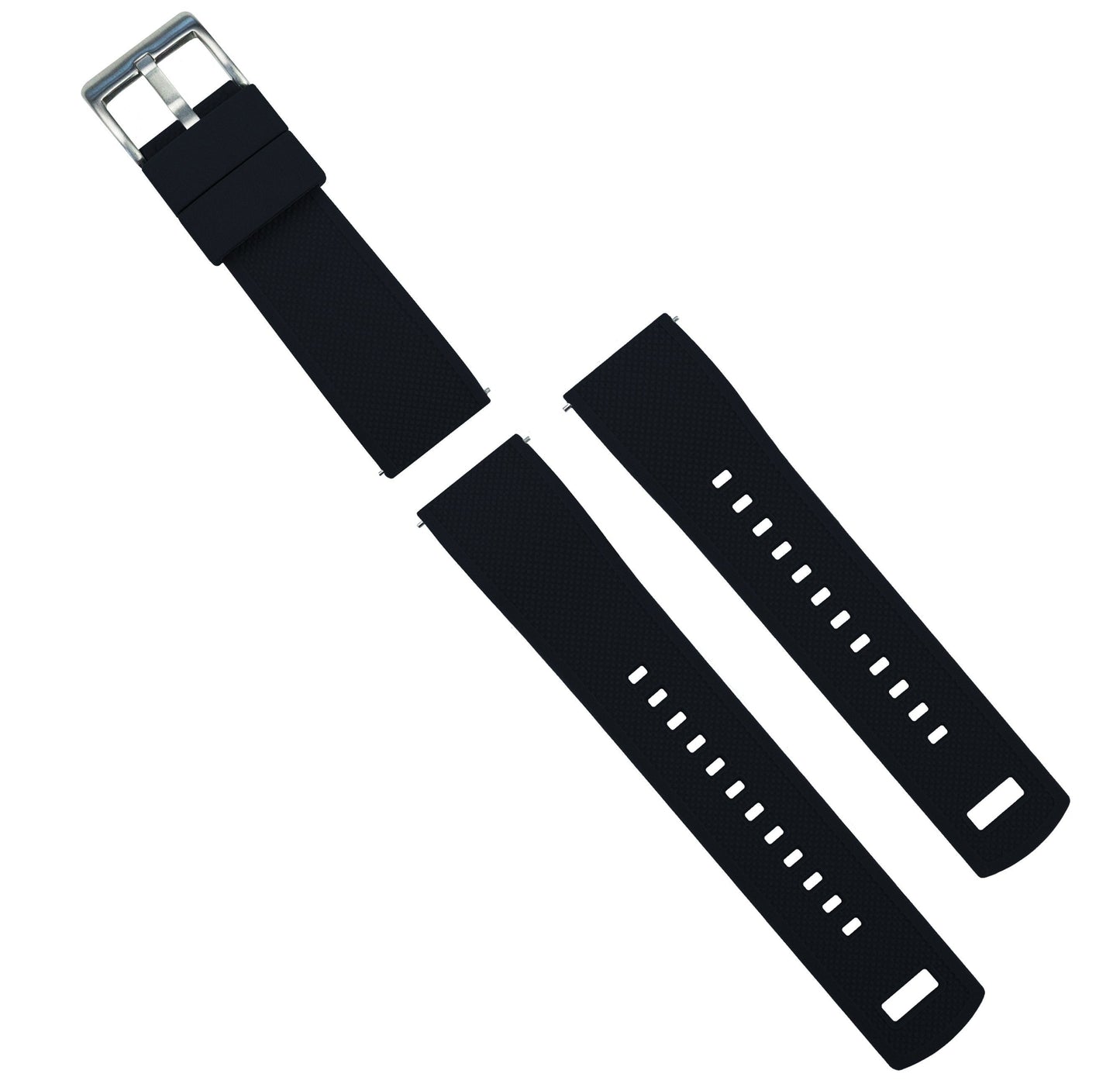 Black Elite Silicone Watch Band