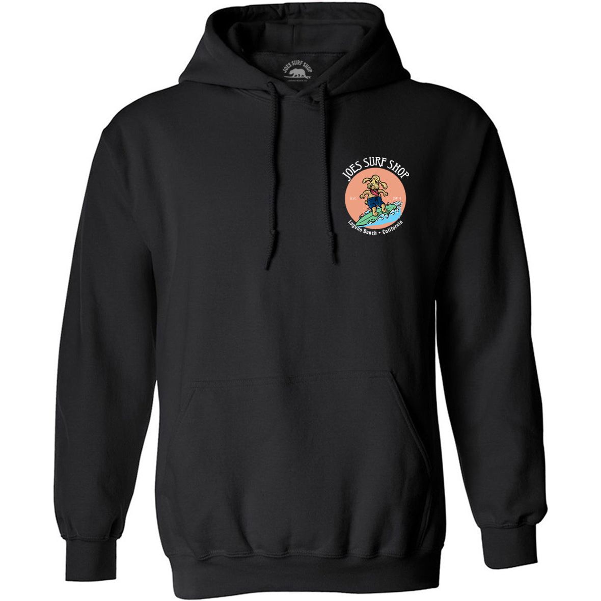 Joe's Surf Shop Teddy the Surfing Dog Pullover Surf Hoodie