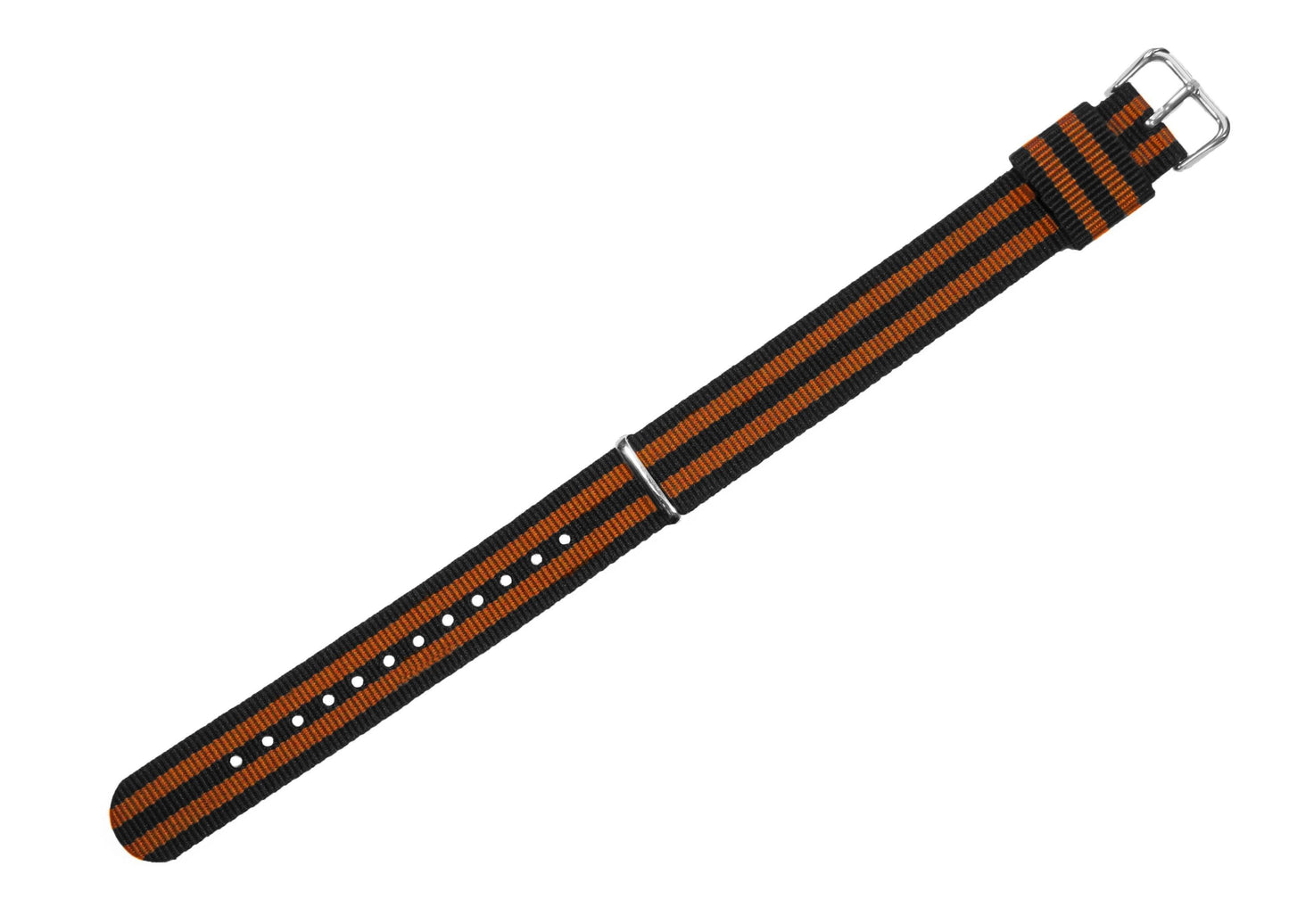 Black Orange Nylon NATO® Style Watch Band