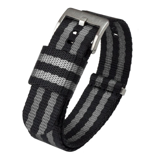 Black Grey James Bond NATO® Style Watch Band