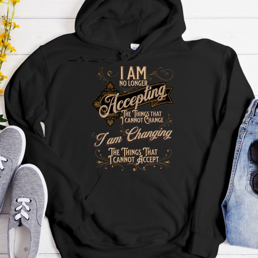 Recovery Unisex Hoodie | Inspiring Sobriety |  Serenity Prayer Twist