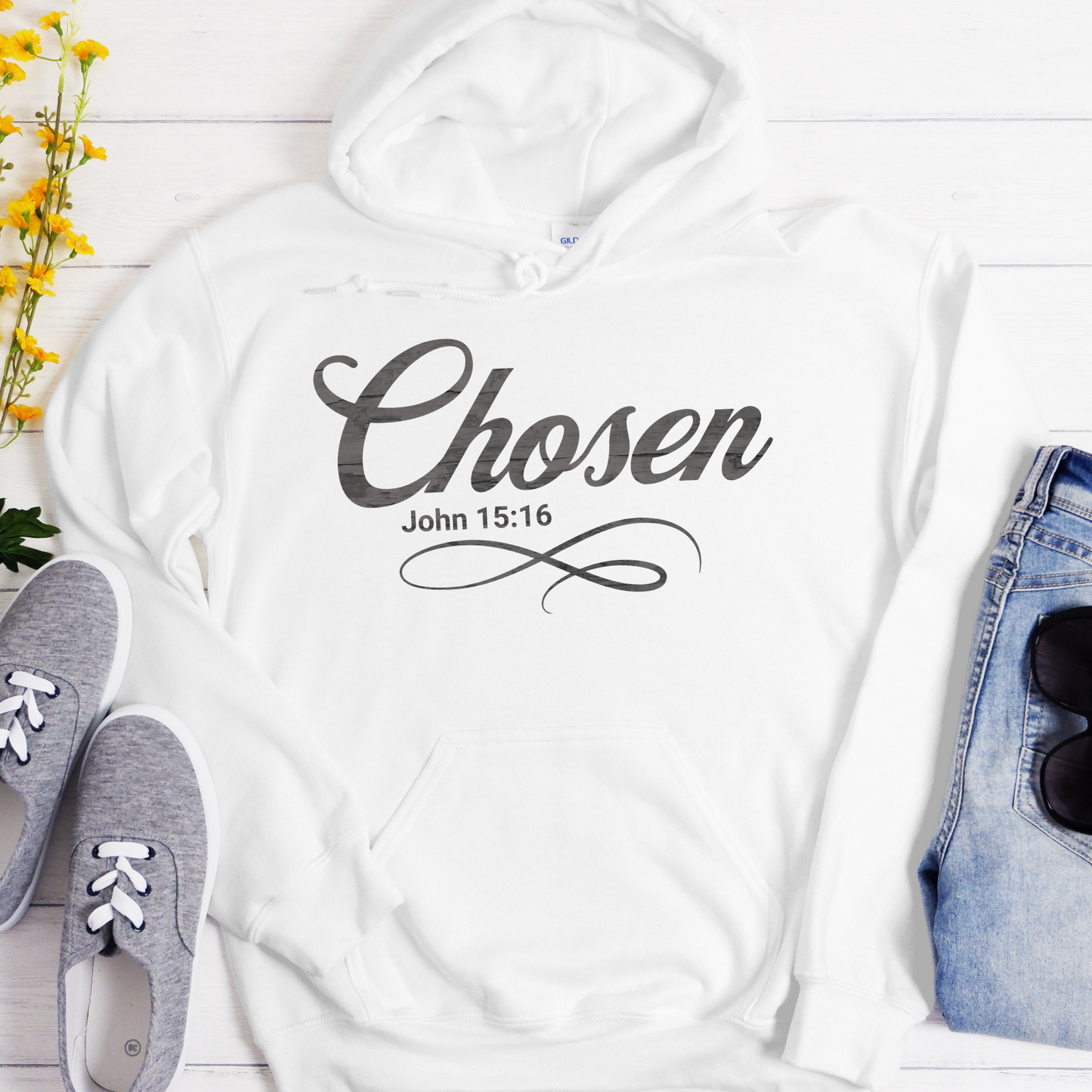 Bible Verse Unisex Hoodie | Inspiring Sobriety | Chosen John 15:16