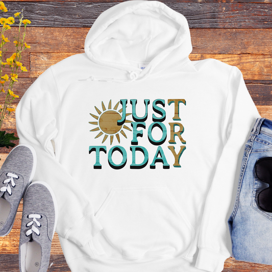 Recovery Unisex Hoodie | Inspiring Sobriety |  Just For Today "TRY"