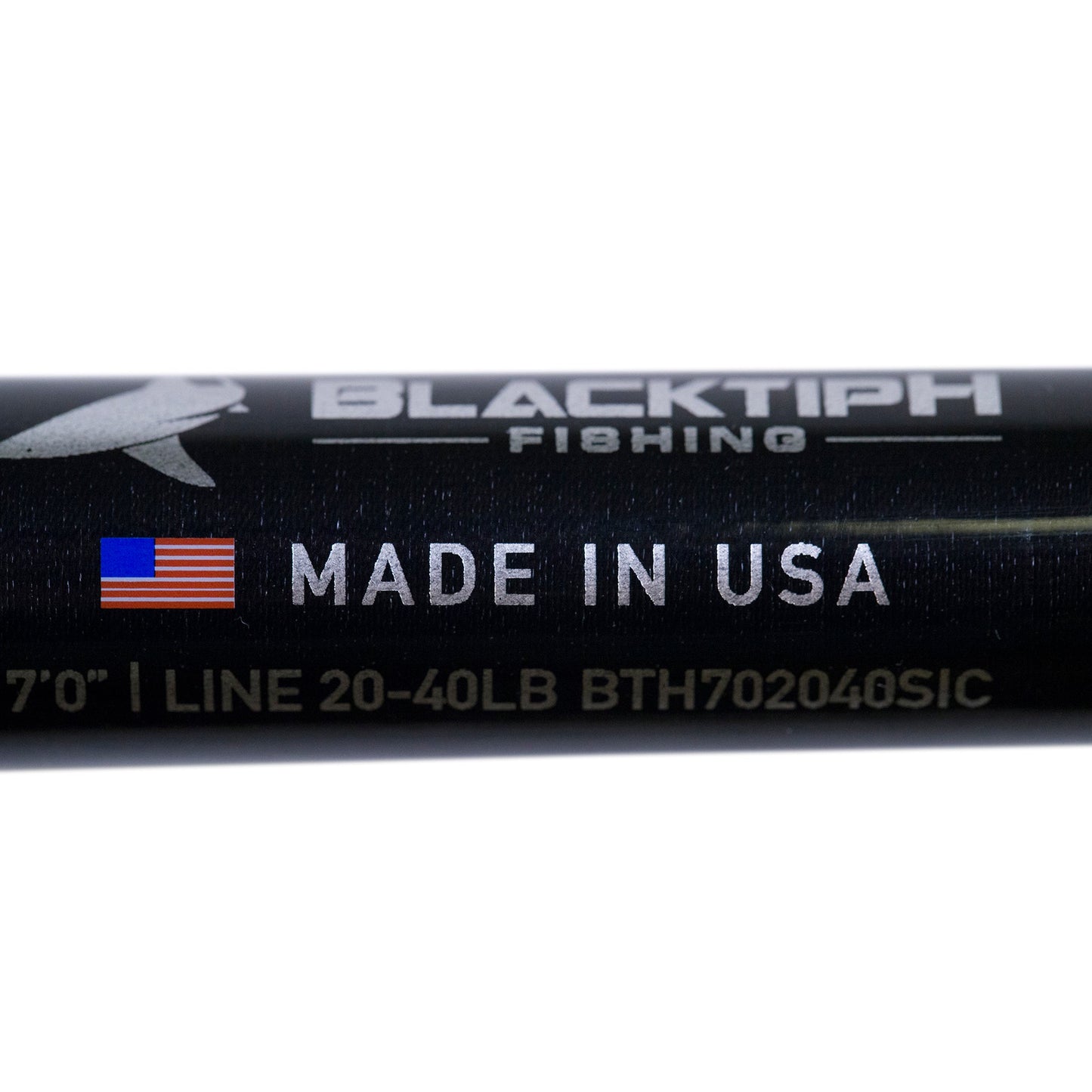 BlacktipH Live Bait Fishing Rod with Winthrop Epic Butt and Carbon Fiber Wrap