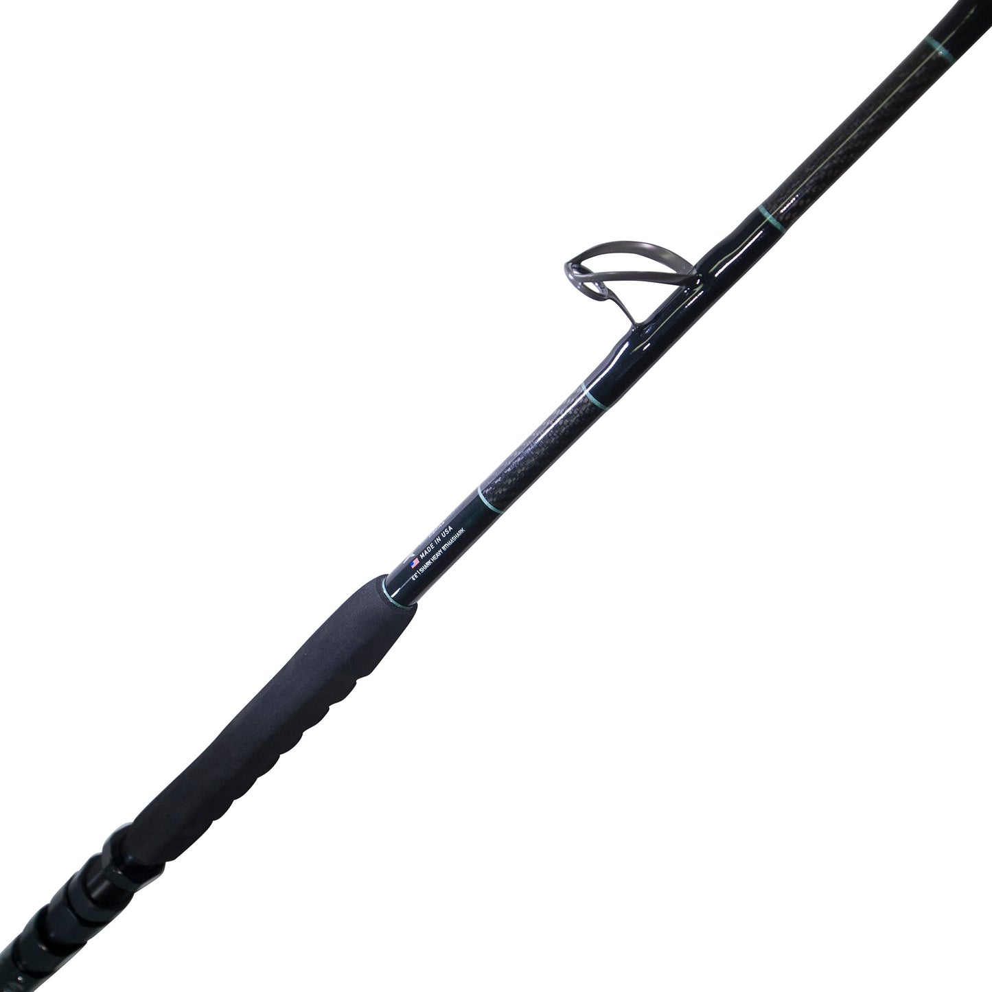 BlacktipH Shark Fishing Rod with Winthrop Terminator Butt and Carbon Fiber Wrap